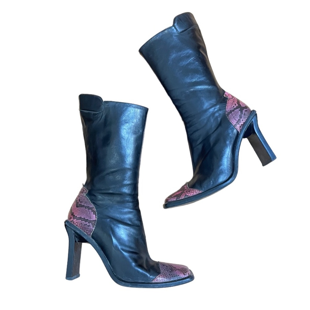 Vintage Pegabo Leather Western Style Y2K Boots